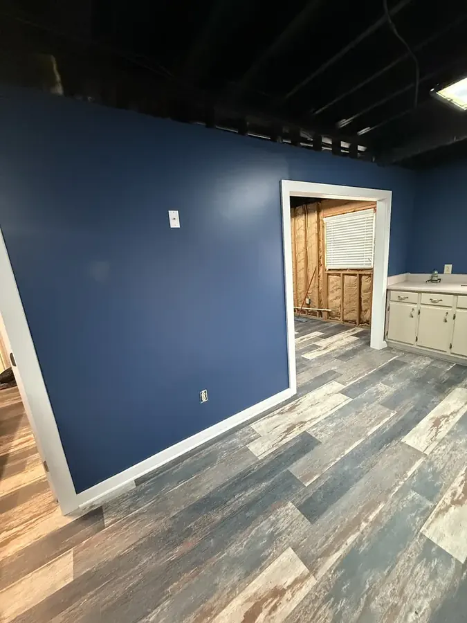 Ceiling leak water damage inside a High Point, NC home