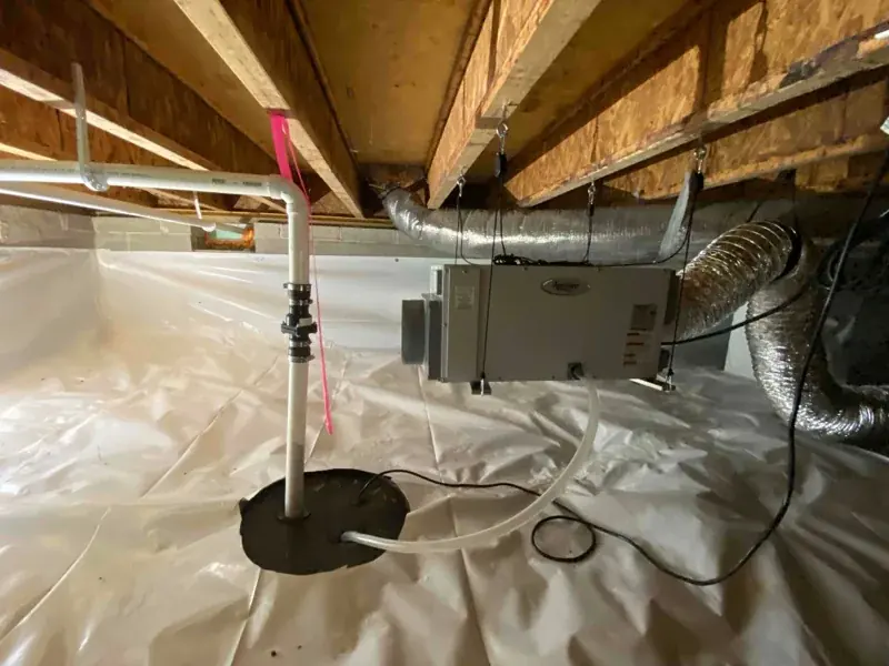 Sump pump failure flooding in a High Point, NC basement